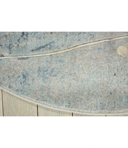Nourison Home Somerset ST74 Silver Blue 5 ft. 6 in. Round Area Rug