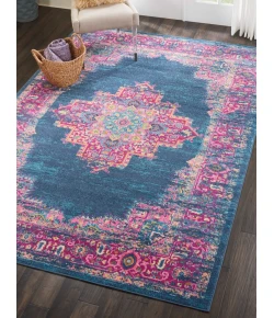 Nourison Home Passion PSN03 Blue 6 ft. 7 in. X 9 ft. 6 in. Area Rug