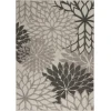 Nourison Home Aloha ALH05 Silver Grey 5 ft. 3 in. X 7 ft. 5 in. Area Rug