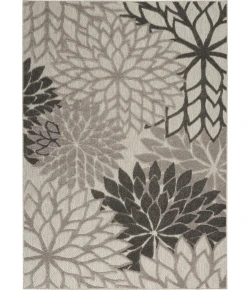 Nourison Home Aloha ALH05 Silver Grey 5 ft. 3 in. X 7 ft. 5 in. Area Rug