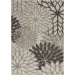 Nourison Home Aloha ALH05 Silver Grey 5 ft. 3 in. X 7 ft. 5 in. Area Rug