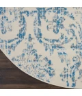 Nourison Jubilant Round Area Rug JUB09-Ivory Blue