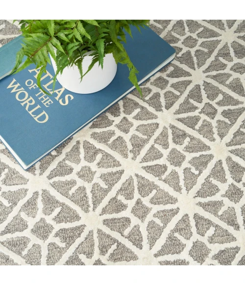 Nicole Curtis Machine Washable Series 2 Area Rug SR201 Black 5' x 7'