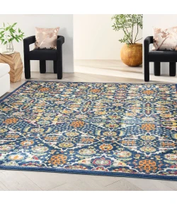 Nourison Home Allur ALR03 Navy Multicolor 7 ft. X 10 ft. Area Rug