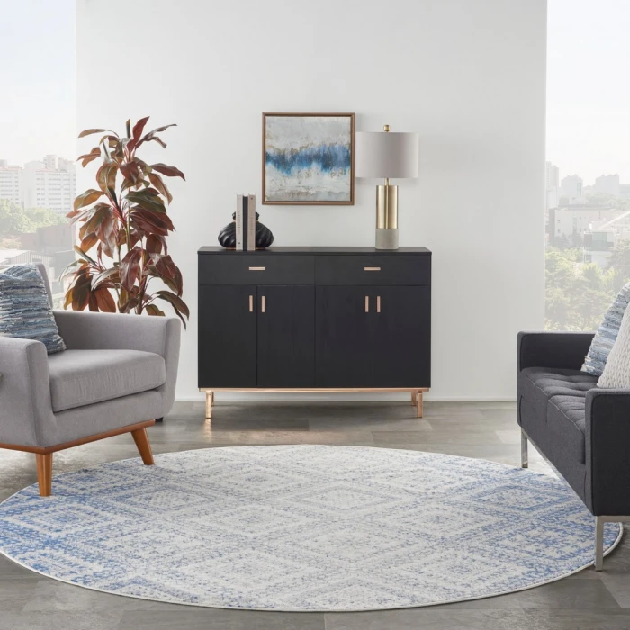 Nourison Whimsicle Area Rug WHS17-Ivory Blue
