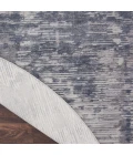 Nourison Rustic Textures Area Rug RUS05 Grey 5'3" Round