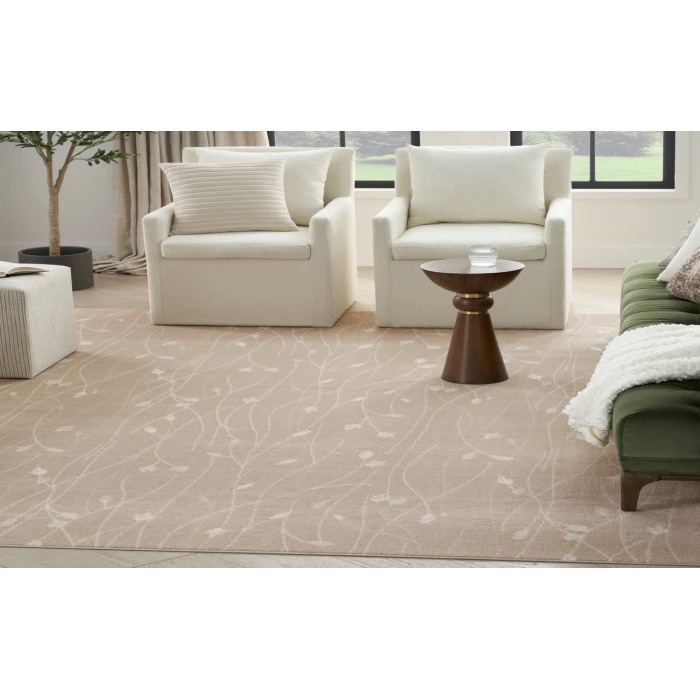 Nourison Grafix Beige GRF15 7 ft. 10 in. X 9 ft. 10 in. Rectangle Rug