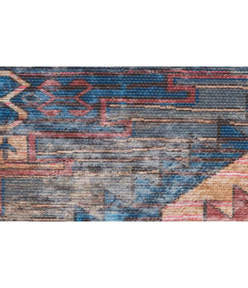 Nicole Curtis Machine Washable Series 1 Multicolor SR106 3 ft. X 5 ft. Rectangle Rug