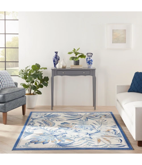 Nourison Seaside Area Rug SDS02 Ivory Blue