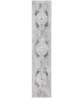 Nourison Astra Machine Washable Area Rug ASW11 Blue/Ivory