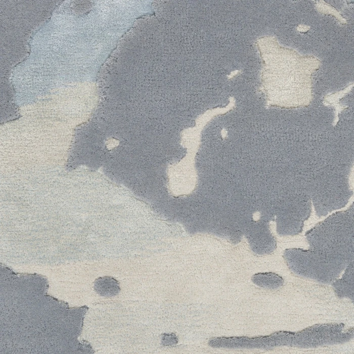 Nourison Prismatic Area Rug PRS19 Seafoam/Silver 5'6" x 7'5"