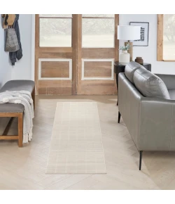 Nourison Home Serenity Home SRH05 Ivory Cream 2 ft. 2 in. X 6 ft. Area Rug