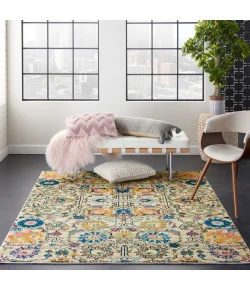 Nourison Home Passion PSN01 Ivory Multicolor 5 ft. 3 in. X 7 ft. 3 in. Area Rug