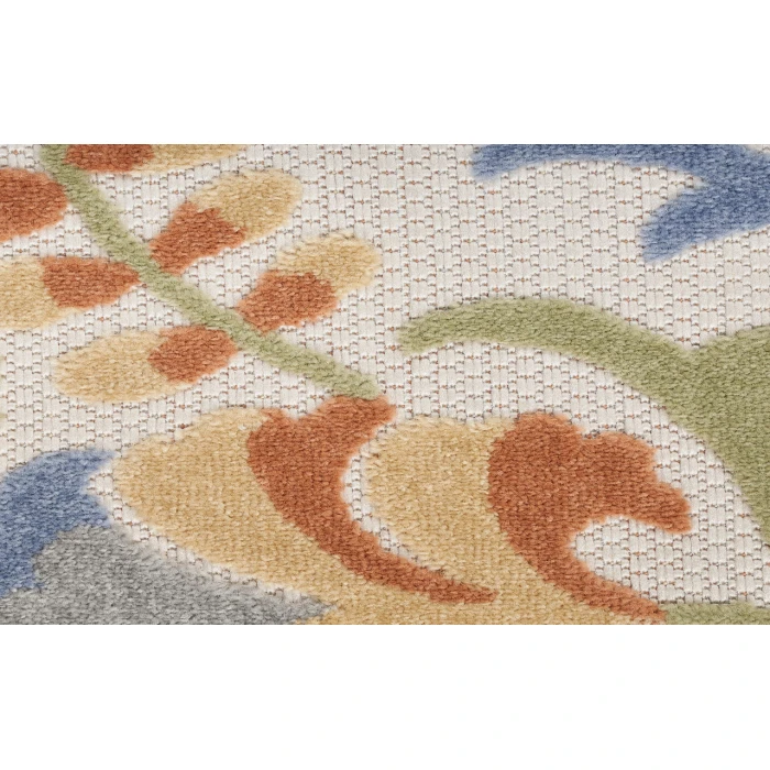 Nourison Aloha Ivory Blue ALH17 2 ft. 8 in. X 4 ft. Rectangle Rug