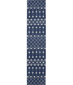 Nourison Home Grafix GRF37 Navy 2 ft. 3 in. X 7 ft. 6 in. Area Rug