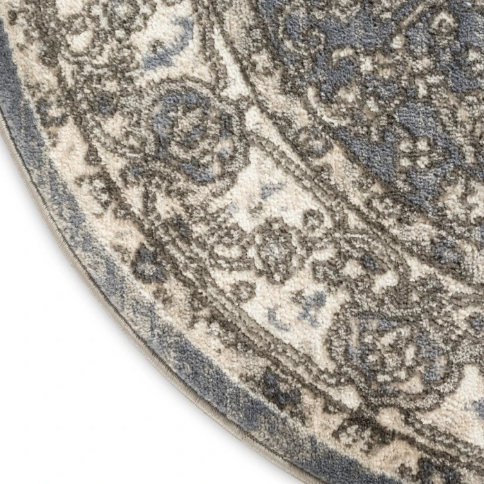Nourison Quarry Blue QUA05 8 ft. X Round Rug