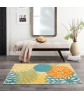 Nourison Aloha Area Rug ALH05 Turquoise Multicolor