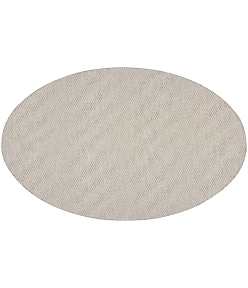 Nourison Courtyard Ivory/Silver COU01 8 ft. Round Rug