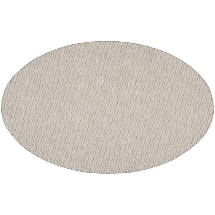 Nourison Courtyard Ivory/Silver COU01 8 ft. Round Rug