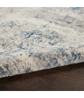 Nourison Rustic Textures Ivory Grey Blue RUS07 6 ft. X 9 ft. Rect. Rug