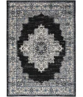 Nourison Passion Area Rug PSN03 Black Ivory 5'3" x 7'3"