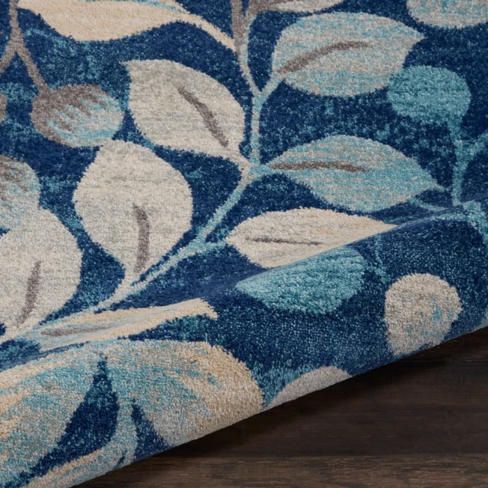 Nourison Tranquil Round Area Rug TRA03-Navy