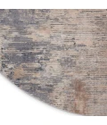 Nourison Rustic Textures Area Rug RUS05 Beige/Grey 5'3" Round