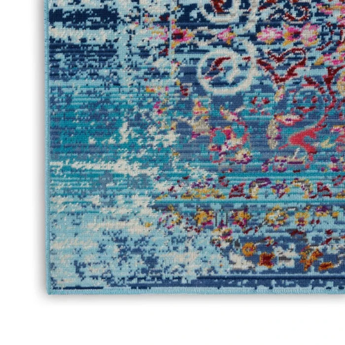 Nourison Vintage Kashan Runner Area Rug VKA02-Blue