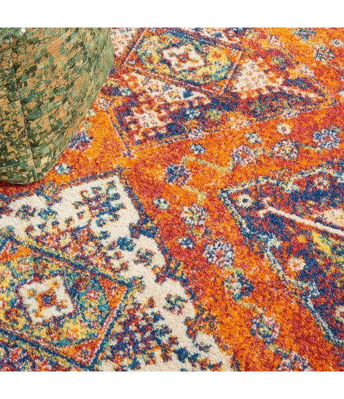 Nourison Allur Area Rug ALR02-Orange Multicolor