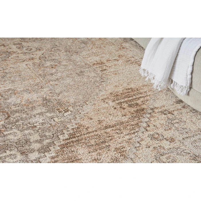 Nourison Astra Machine Washable Beige ASW13 9 ft. X 12 ft. Rectangle Rug
