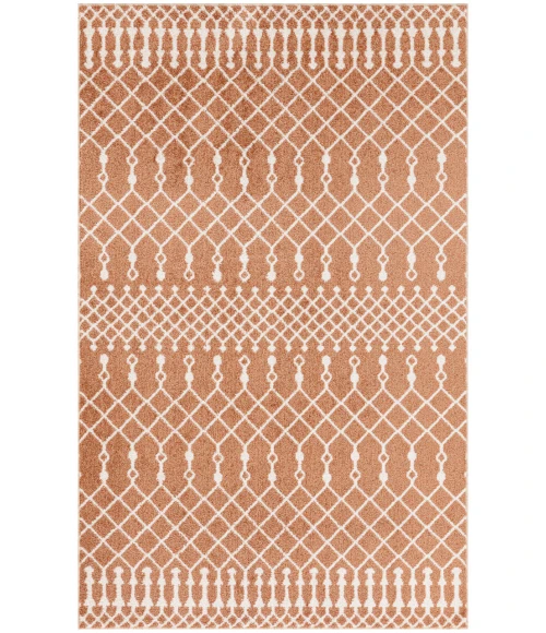Nourison Astra Machine Washable Copper ASW10 3 ft. 3 in. X 5 ft. Rectangle Rug