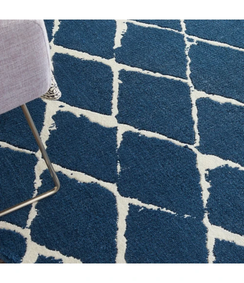 Nourison Twilight Round Area Rug TWI15 Navy 8' Round