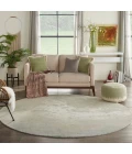 Nourison Twilight Round Area Rug TWI06 Ivory Green 8' Round