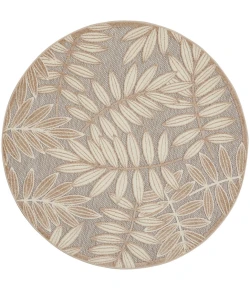 Nourison Home Aloha ALH18 Natural 5 ft. 3 in. Round Area Rug