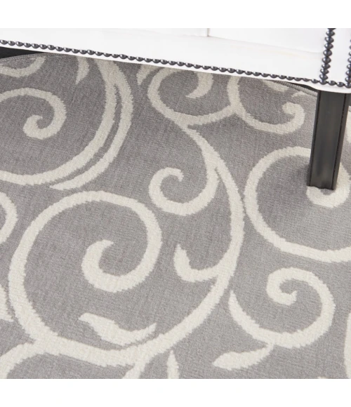 Nourison Grafix Round Area Rug GRF19-Grey