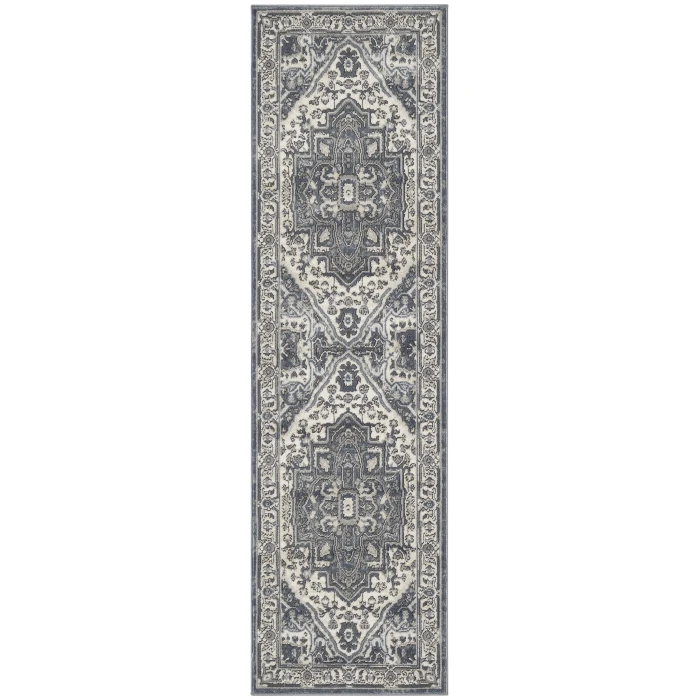 Nourison Quarry Navy Ivory QUA18 8 ft. Rect. Rug
