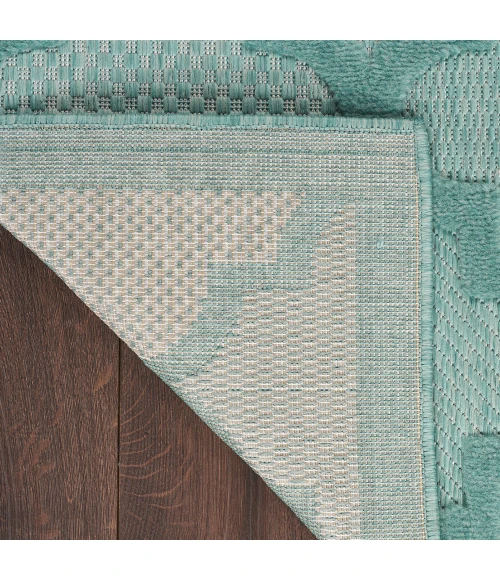 Nourison Easy Care Area Rug NES01 Aqua/Teal