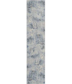 Nourison Home Somerset ST74 Silver Blue 2 ft. 3 in. X 10 ft. Area Rug