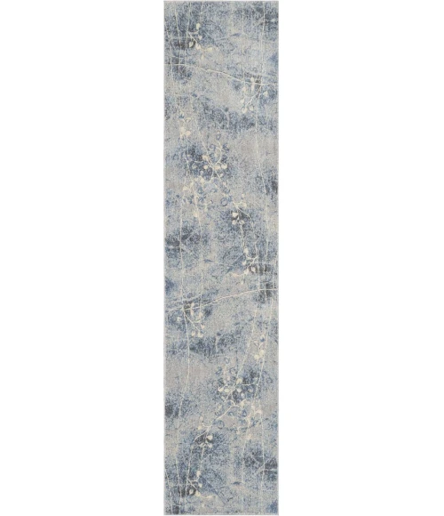 Nourison Somerset Runner Area Rug ST74-Silver/Blue