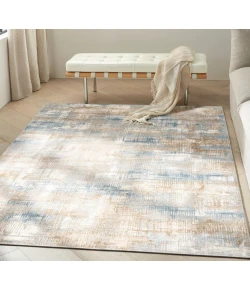 Calvin Klein CK950 Rush CK951 Blue Beige 4 ft. X 6 ft. Area Rug