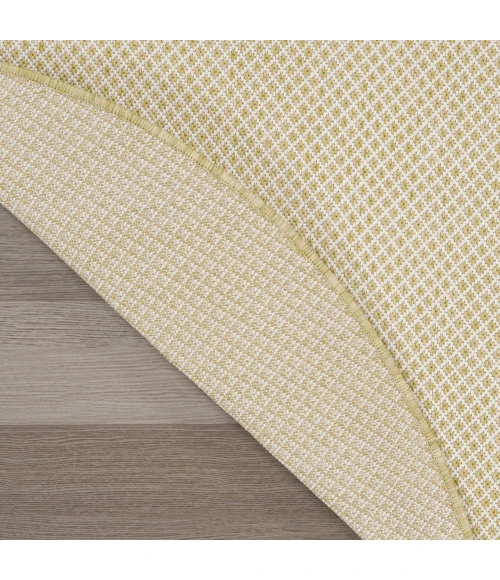 Nourison Home Courtyard Tan COU01 8ft. x Round Round Rug