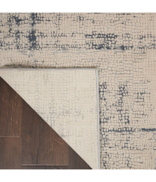 Nourison Rustic Textures Area Rug RUS06-Ivory/Blue
