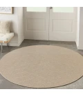 Nourison Washable Solutions Natural WSL01 8 ft. X Round Rug