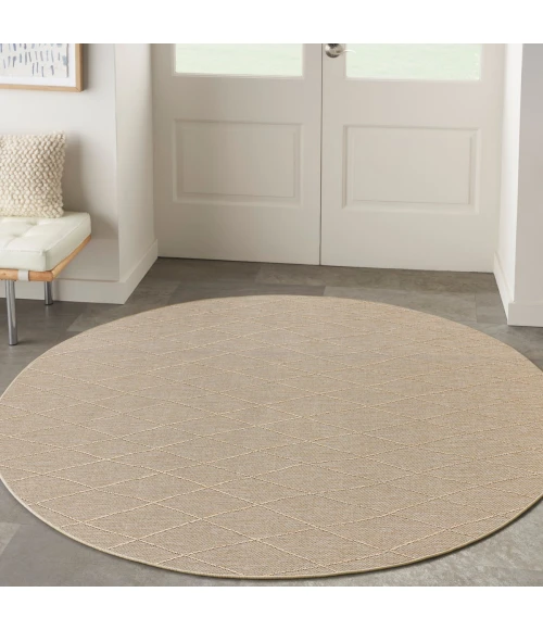 Nourison Washable Solutions Natural WSL01 8 ft. X Round Rug