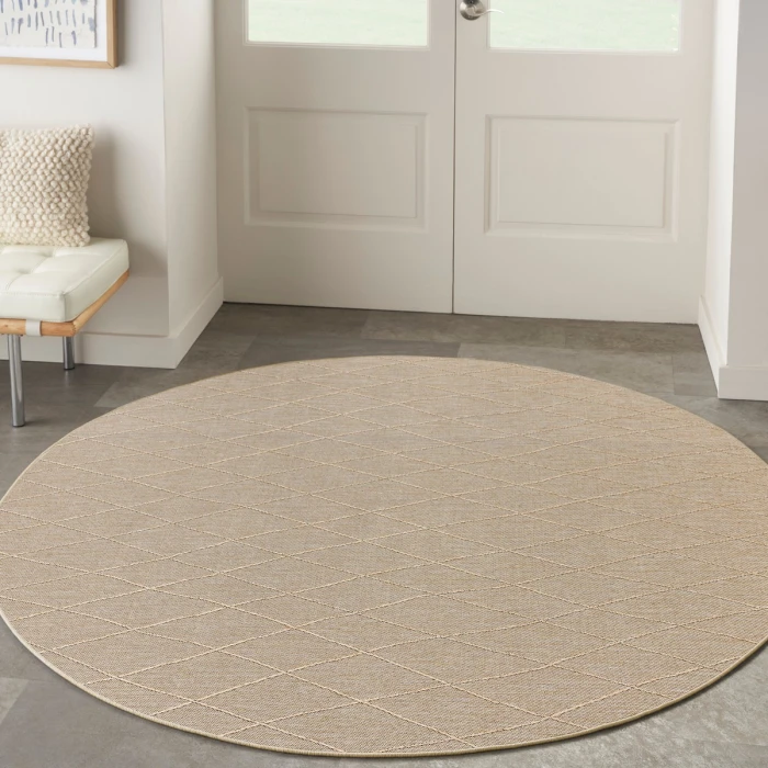 Nourison Washable Solutions Natural WSL01 8 ft. X Round Rug