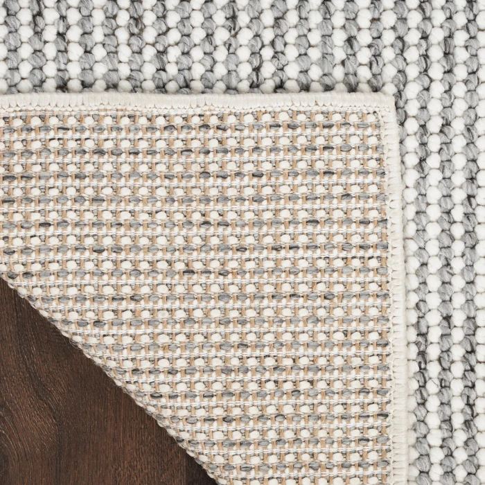 Nourison Natural Texture Ivory Grey NTX01 6 ft. Rect. Rug