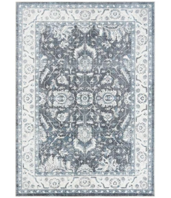 Nourison Home Astra Machine Washable ASW20 Slate 6 ft. 7 in. X 9 ft. Area Rug