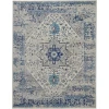 Nourison Home Tranquil TRA06 Ivory/Light Blue 8 ft. X 10 ft. Area Rug