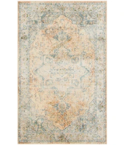 Nourison Home Astra Machine Washable ASW12 Beige Blue 3 ft. 3 in. X 5 ft. Area Rug