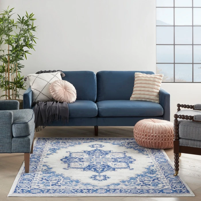 Nourison Whimsicle Area Rug WHS03-Ivory Blue
